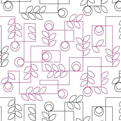 Modern Flowers Meandering